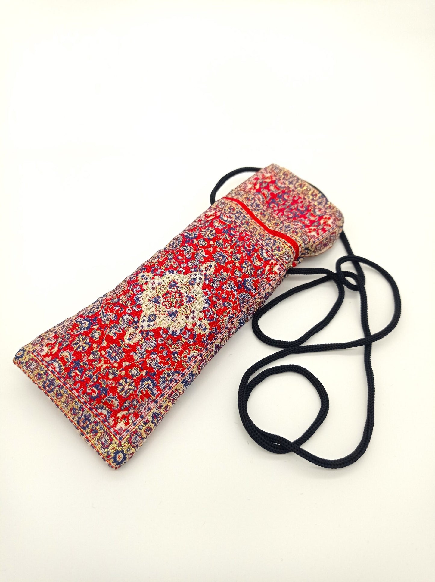 Handmade oriental pattern colorful glasses case
