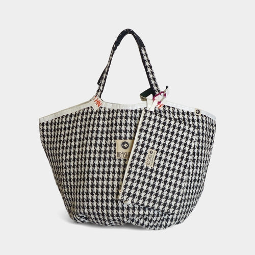 SOULMATE TWEED | Limitierte Edition Tasche in schwarz-weiß