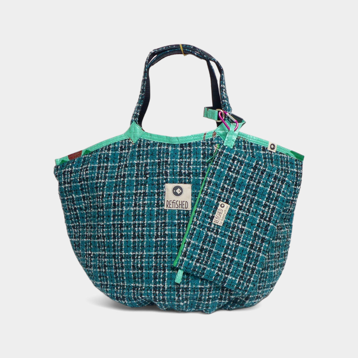 SOULMATE TWEED | Limitierte Edition Tasche in petrol