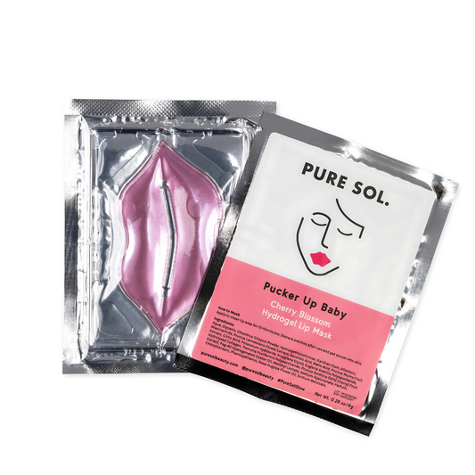 PURE SOL. Beauty Pucker Up Baby Cherry Blossom Hydrogel Collagen Lip