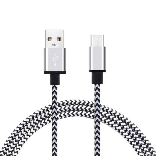 2.4A  USB Type C Cable Fast Charging Battery Charger Wire Woven Nylon