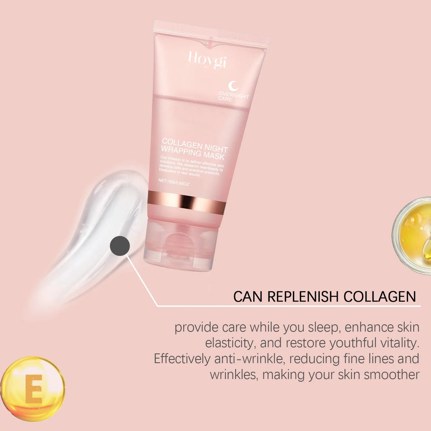 Collagen Peel-off Mask Deep Hydrating Fade Fine Lines Firming Shrink