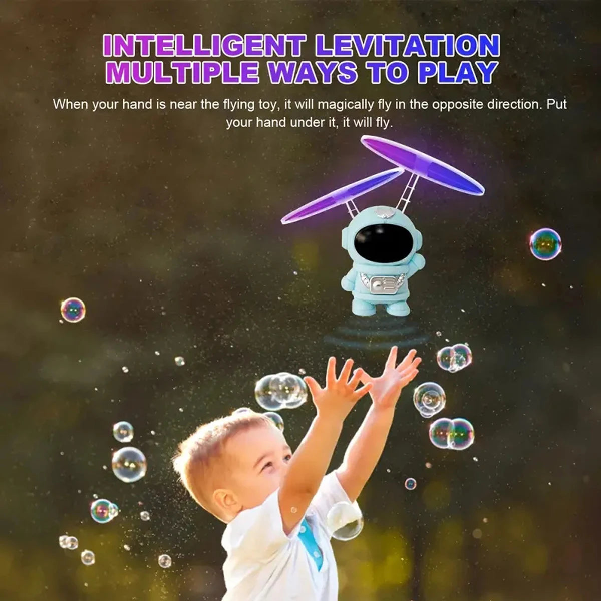 Mini Astronaut Drone Cartoon Spaceman Flying Robot Toys with USB