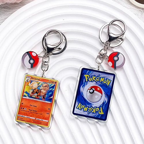 Pokémon Characters Pikachu Bulbasaur Jigglypuff Acrylic Keychain Bag