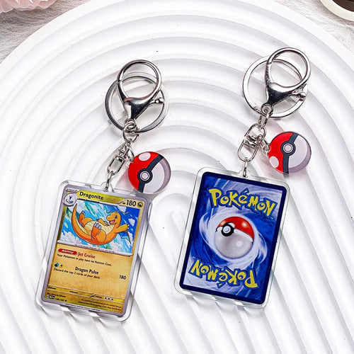 Pokémon Characters Pikachu Bulbasaur Jigglypuff Acrylic Keychain Bag
