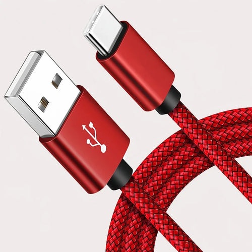 USB A to iPhone 15 Nylon Braided Cable Fast Charger Cord for Huawei