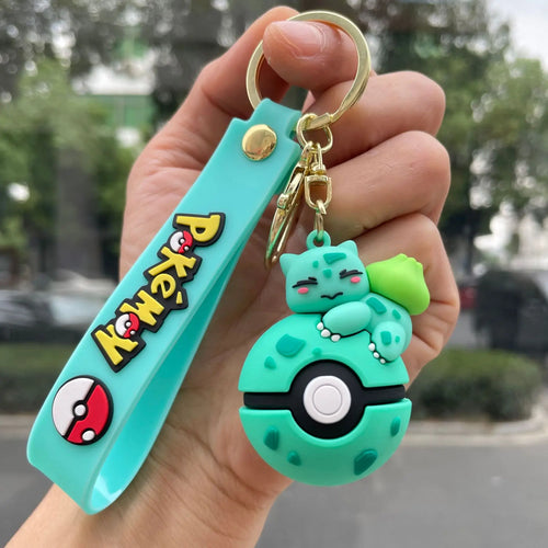 New Pok é mon Pok é Ball Pikachu Keychain, Pok é mon Cute Key Widget,