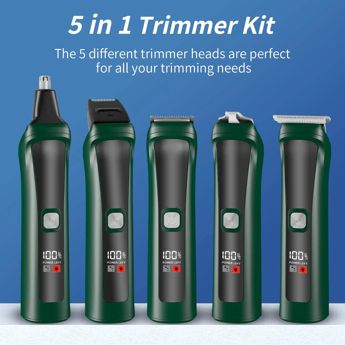 5 in 1 Hair Clipper Sets Pro Hair Trimmer Hair Cutting Machine for Man