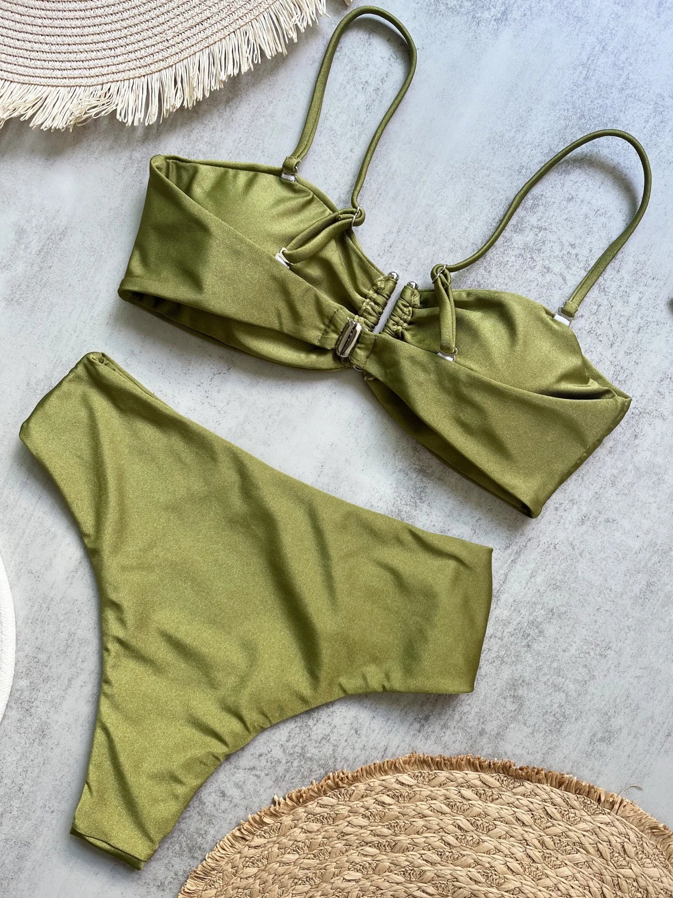 Bandeau Bikini Push Up Women Swimsuits 2024 Sexy Female Swimwear