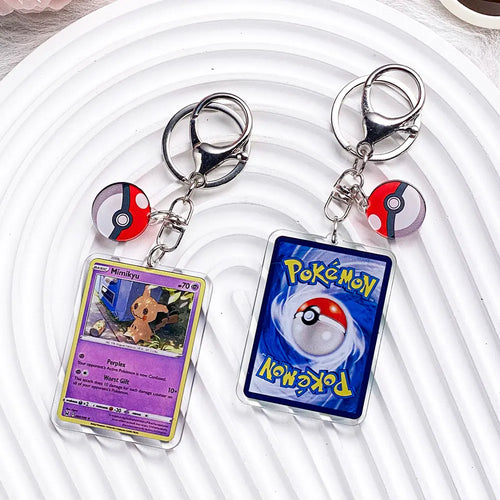 Pokémon Characters Pikachu Bulbasaur Jigglypuff Acrylic Keychain Bag