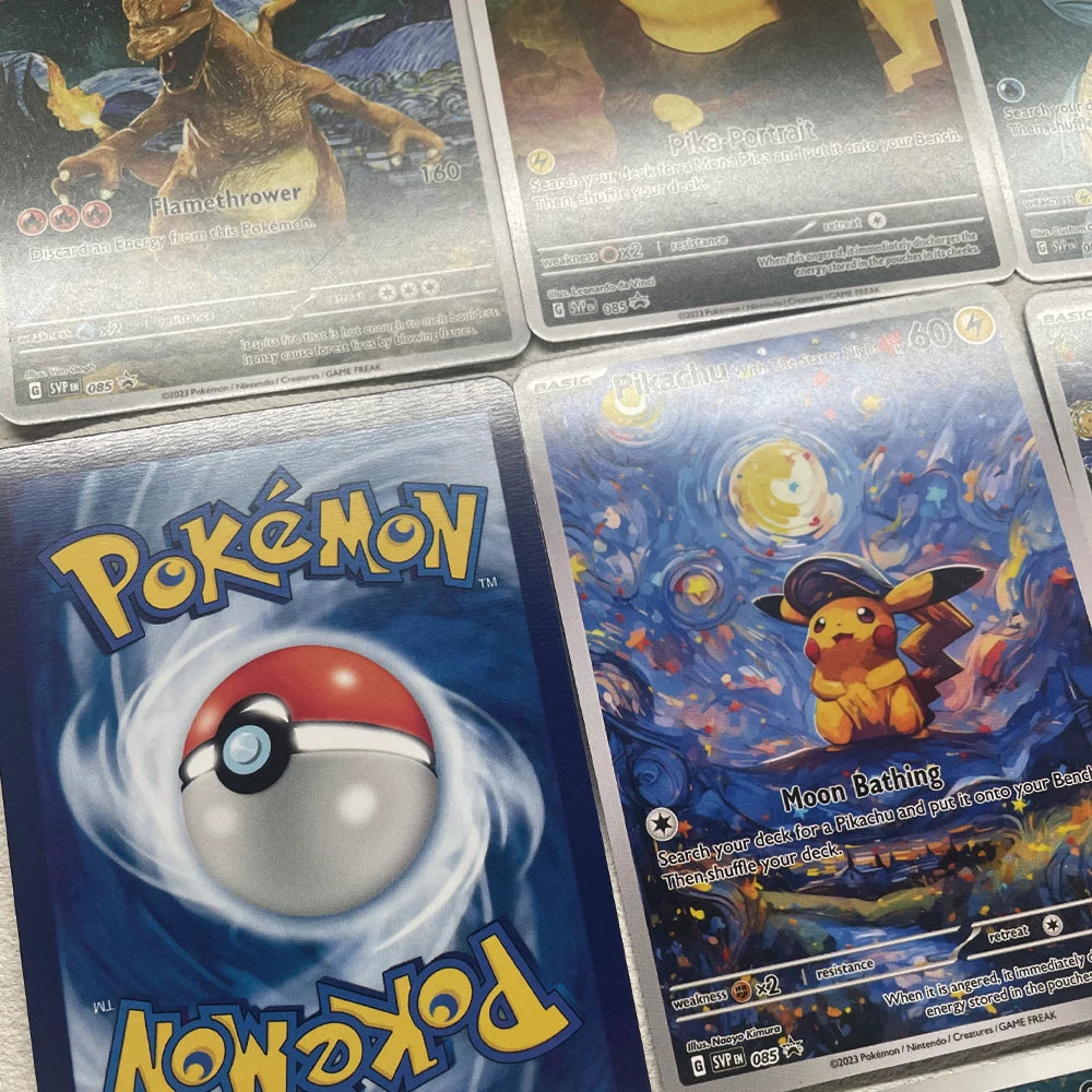 Cartoon Anime Pokemon Ptcg Self-Control Mewtwo Pikachu Collect Trading