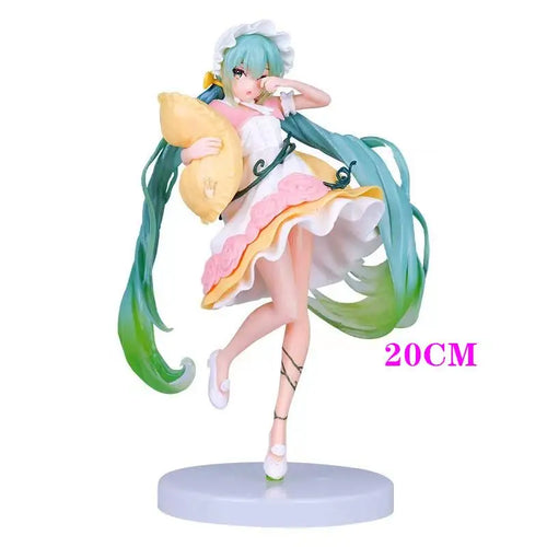 Anime Hatsune Miku Figure Wedding Dress Action Figures Kawaii Swimsuit
