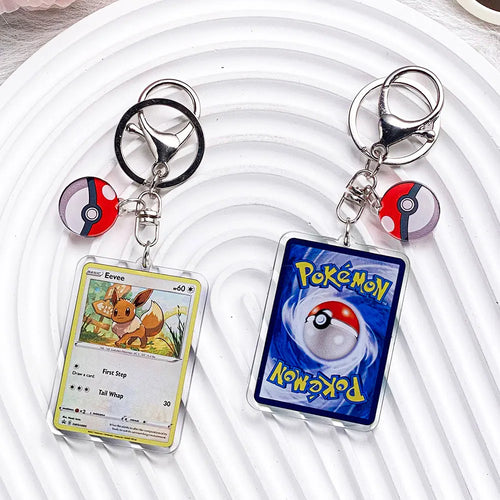 Pokémon Characters Pikachu Bulbasaur Jigglypuff Acrylic Keychain Bag