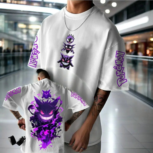 Pokémon Animation Derivatives Gengar Printing T-shirt Men's and