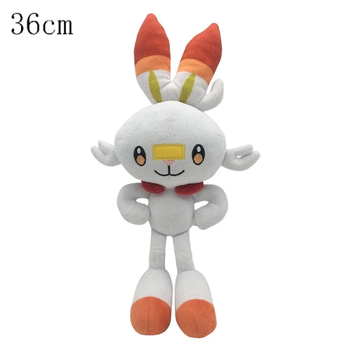 New Pokémon Sword and Shield Cinderace Plush Toys Scorbunny Evolution