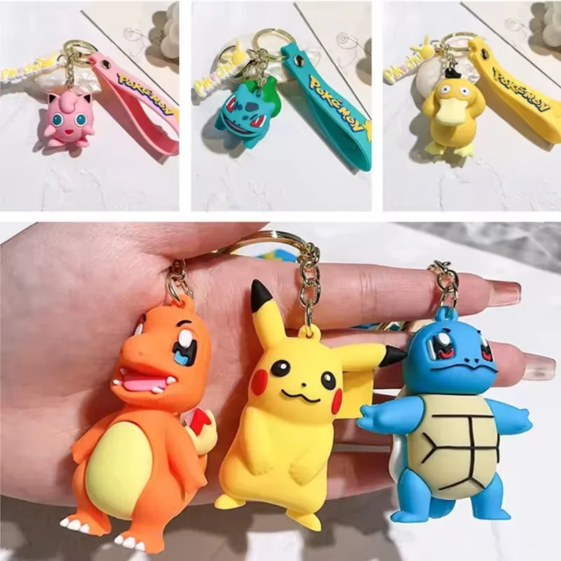 Original Pikachu figurine fashionable cartoon keychain Pokémon anime