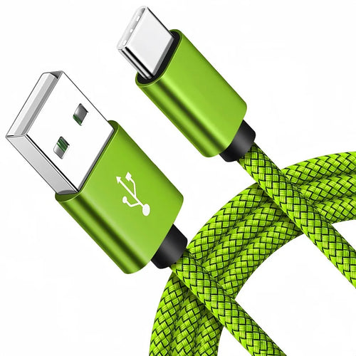 USB A to iPhone 15 Nylon Braided Cable Fast Charger Cord for Huawei