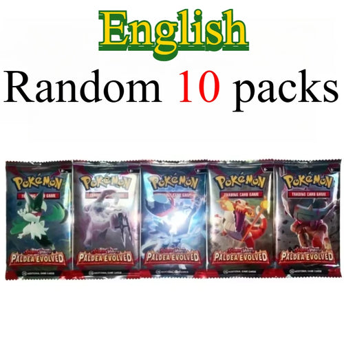 10 Pokémon Card Packs, Bright Stars,151 Prismatic Evolutions,PALDEAN