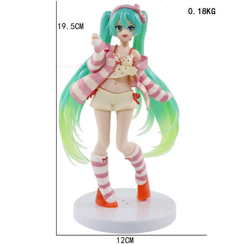 Anime Hatsune Miku Figure Wedding Dress Action Figures Kawaii Swimsuit