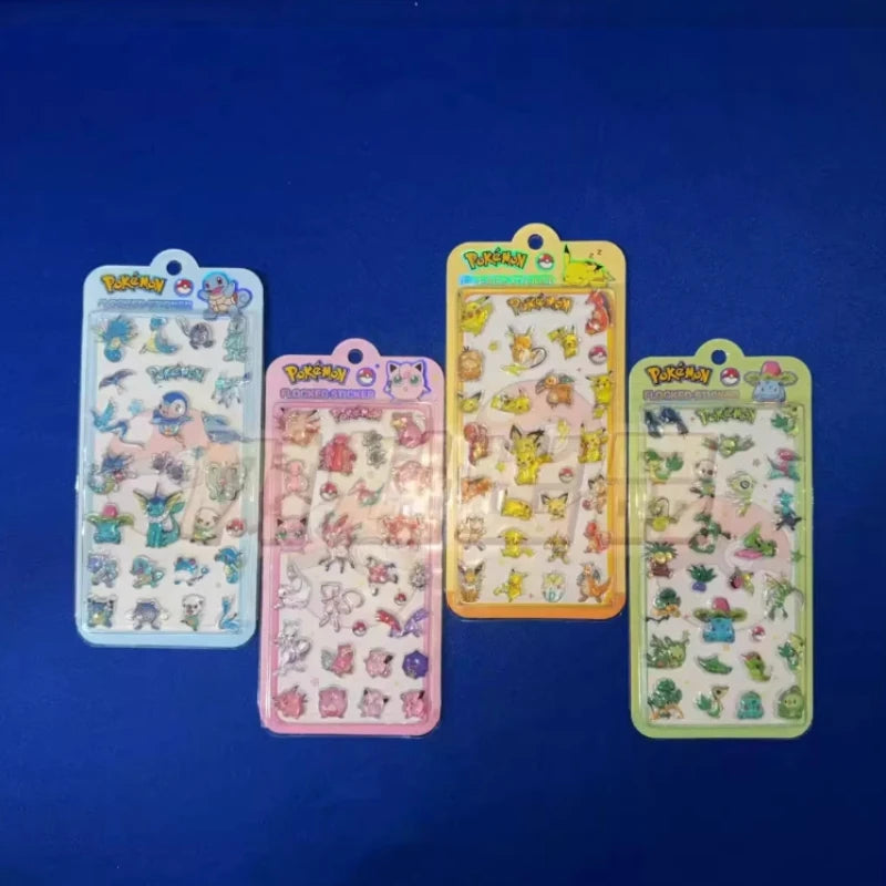 Pokémon 3D Stereoscopic Crystal Stickers Children's Creative Handbooks