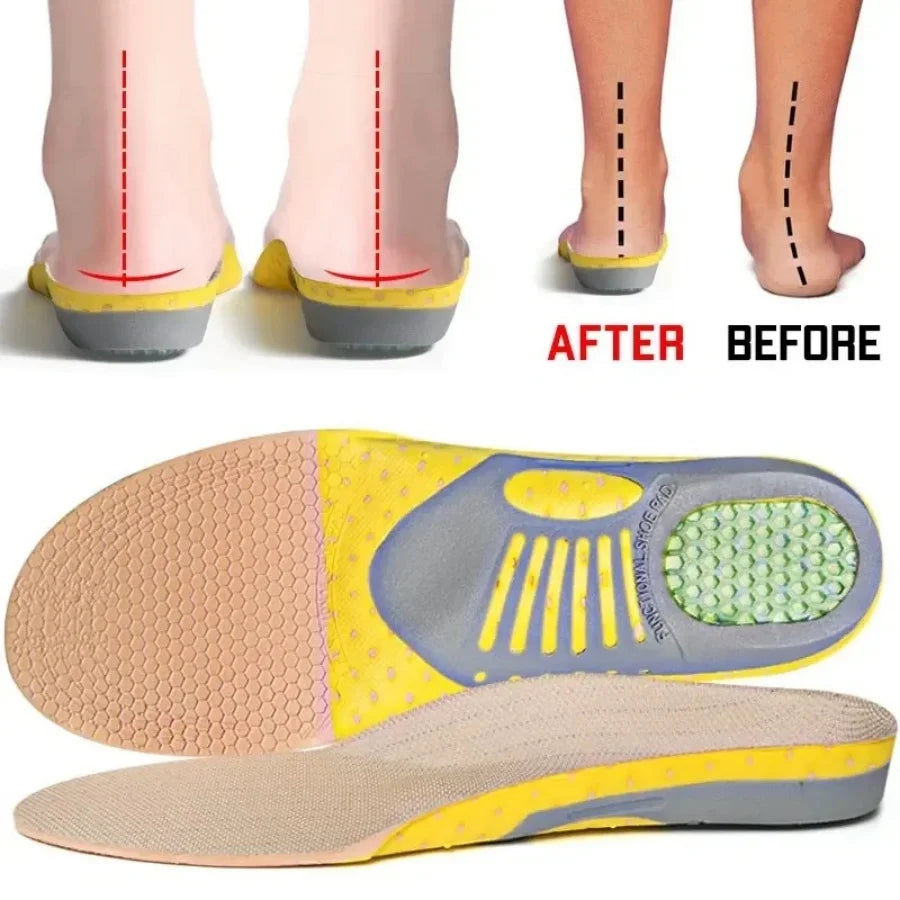 1Pair Orthopedic Insoles Orthotics Flat Foot Health Sole Pad For Shoes