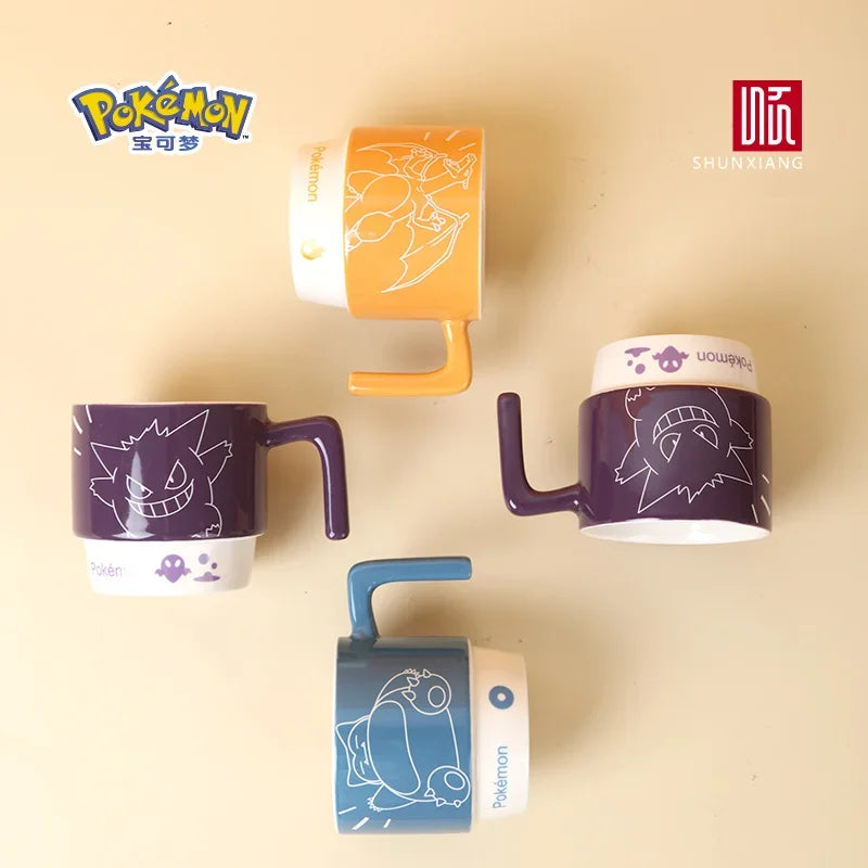 SHUNXIANG Pokémon Licensed Ceramic Mugs Snorlax Stackable Kawaii Anime