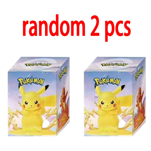 12 style Pok é mon Action Dolls Pikachu Blind Box Anime Models Desktop