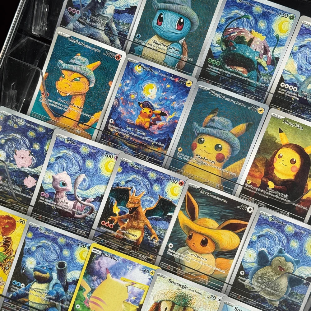 Ptcg 18pcs DIy Cartoon Anime Self-Control Mewtwo Pikachu Charizard