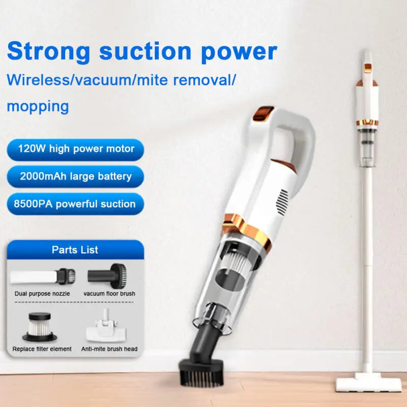 Electric Handheld Vacuum Cleaner Wireless Sweeper Powerful Cordless