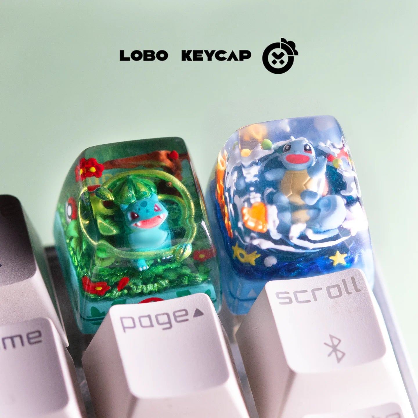 PokéMon Series Bulbasaur Squirtle Mechanical Keyboard Personalized