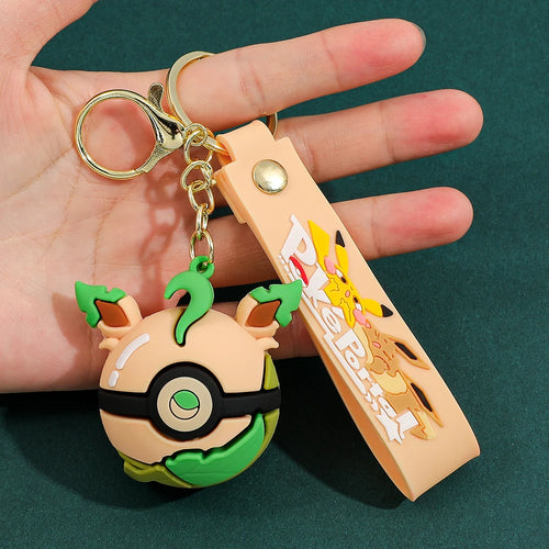 Poké Ball Keychain, Heavy Duty Metal Pokémon Ball Keychain, Anime
