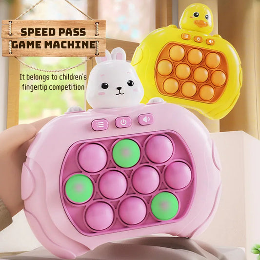 Pop Fidget Game Quick Push Bubble Game Handle Toy Anti-Stress Toys