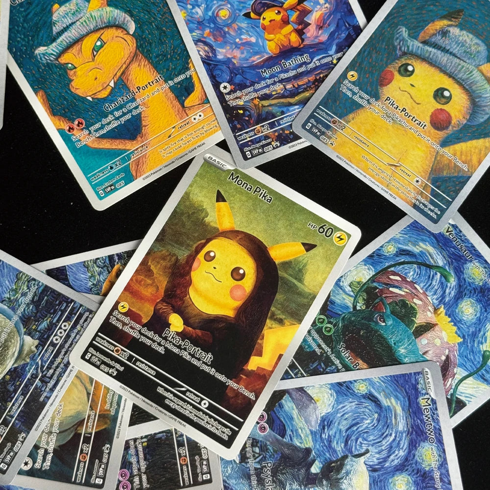 Ptcg 18pcs DIy Cartoon Anime Self-Control Mewtwo Pikachu Charizard