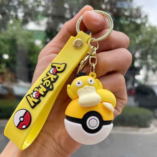 New Pok é mon Pok é Ball Pikachu Keychain, Pok é mon Cute Key Widget,