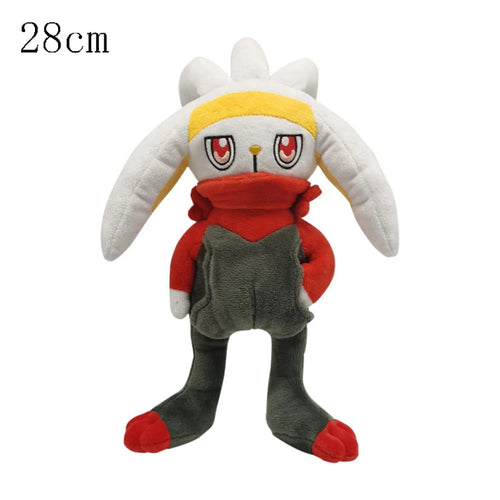 New Pokémon Sword and Shield Cinderace Plush Toys Scorbunny Evolution