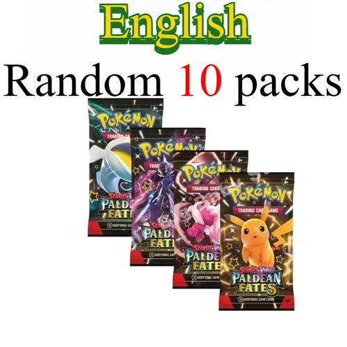 10 Pokémon Card Packs, Bright Stars,151 Prismatic Evolutions,PALDEAN