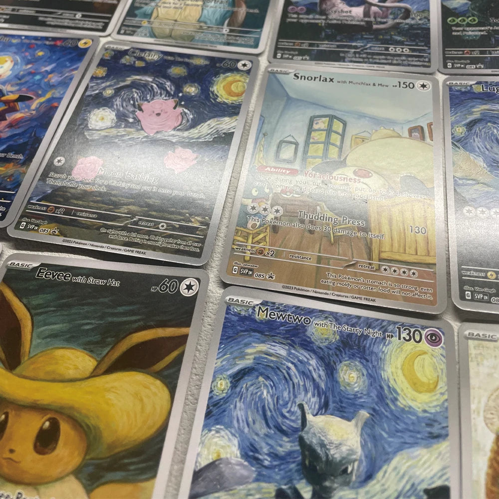 Cartoon Anime Pokemon Ptcg Self-Control Mewtwo Pikachu Collect Trading