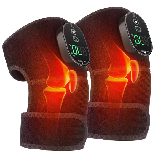 Electric Heating Knee Massager Support Adjustable Heating Knee Belt
