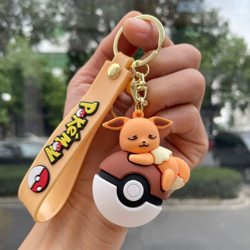New Pok é mon Pok é Ball Pikachu Keychain, Pok é mon Cute Key Widget,