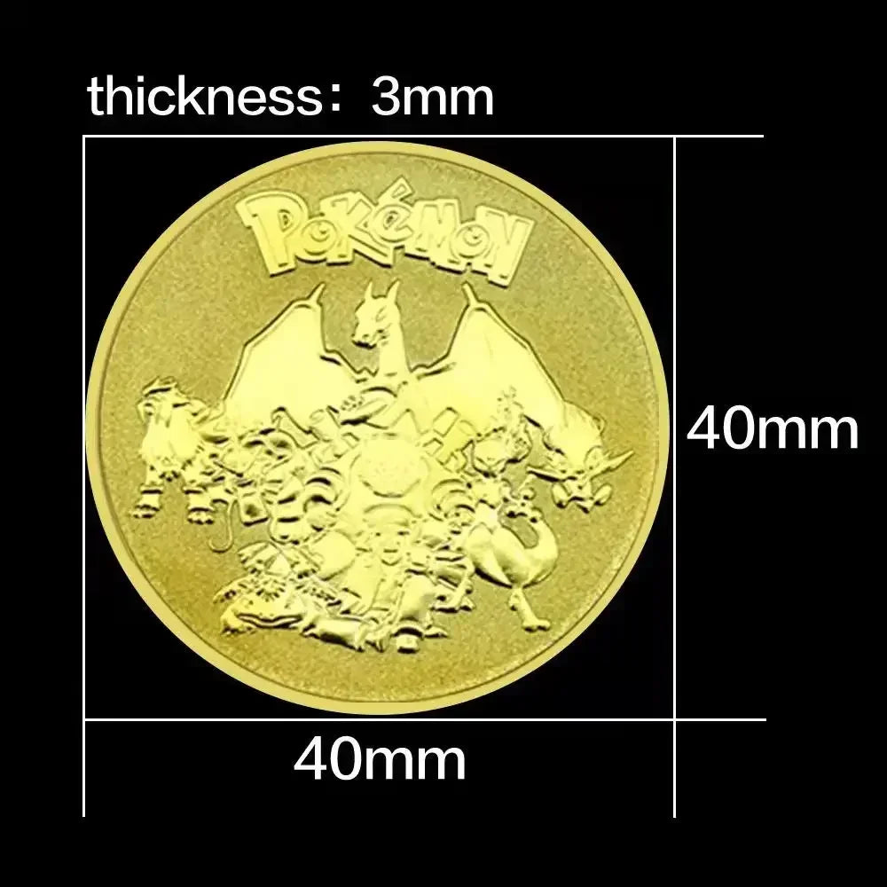 Pokemon commemorative Coin Metal Coins Anime Commemorative Coin