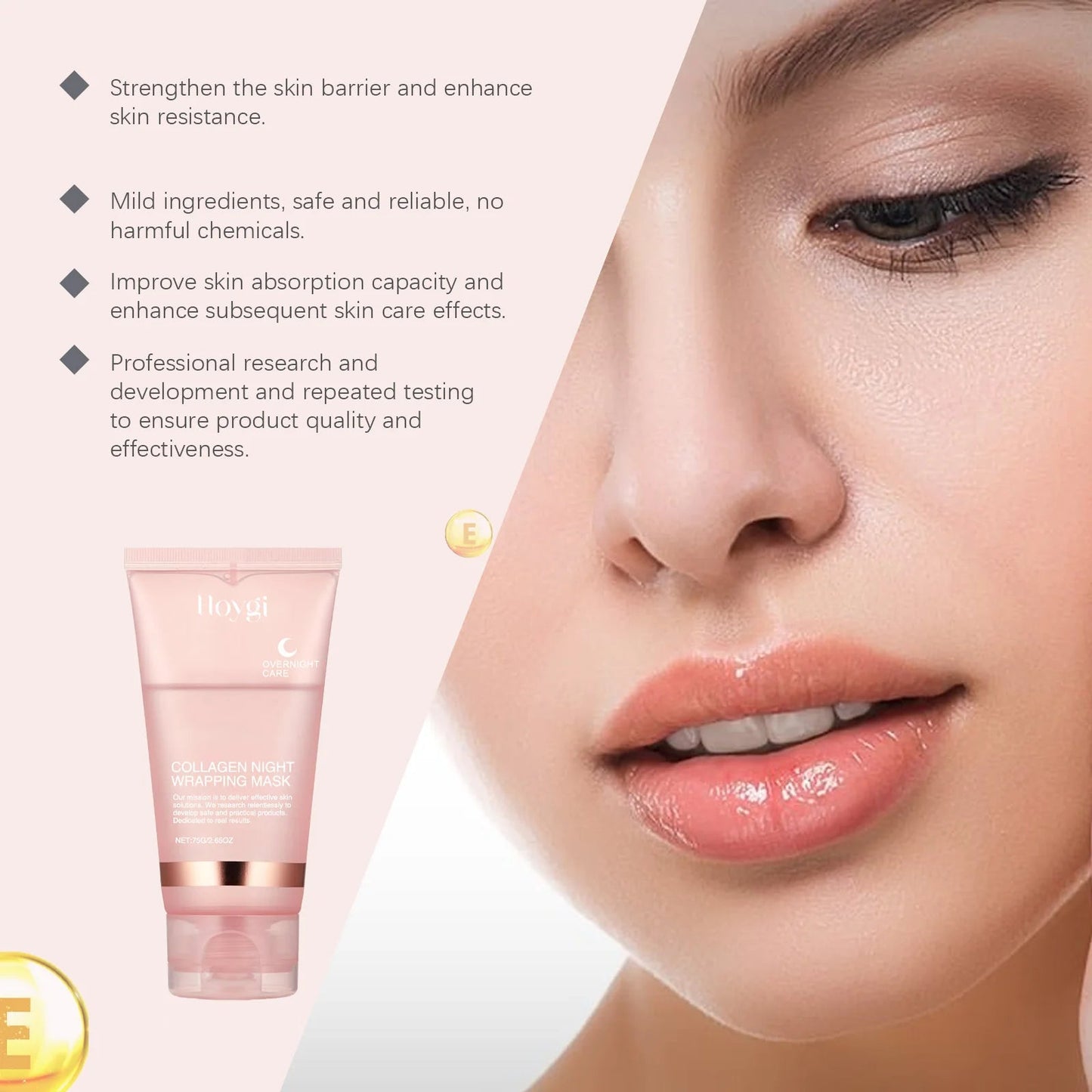 Collagen Peel-off Mask Deep Hydrating Fade Fine Lines Firming Shrink