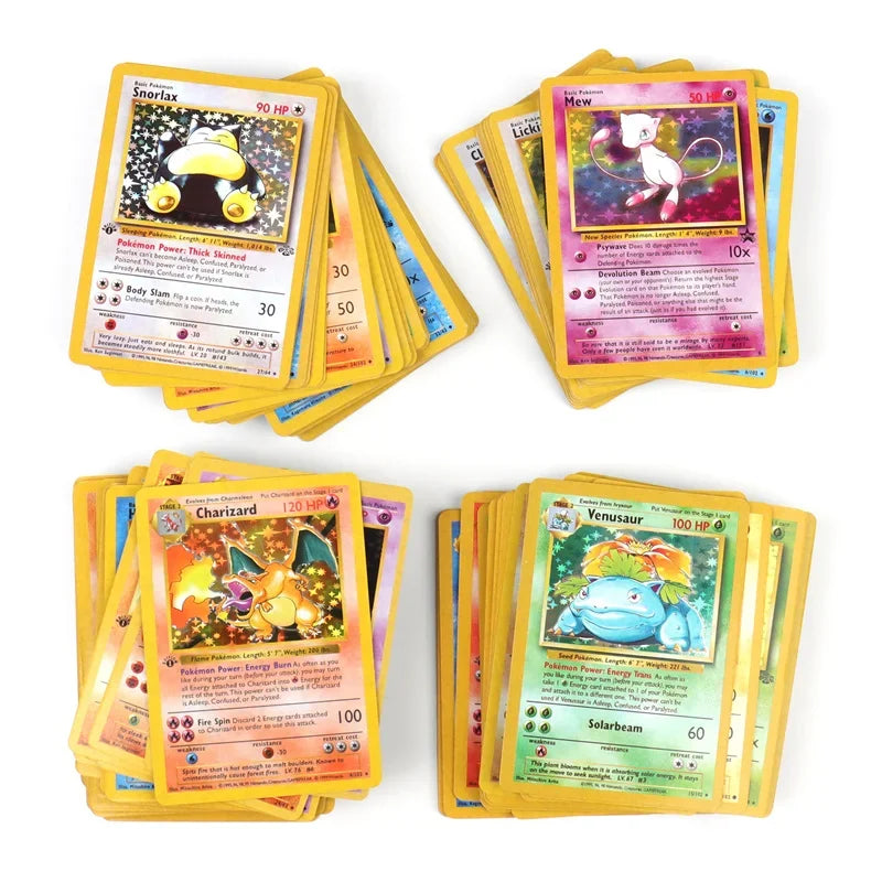 151Pcs/box 1996 First Generation Pokémon card Charizard Pikachu Mewtwo