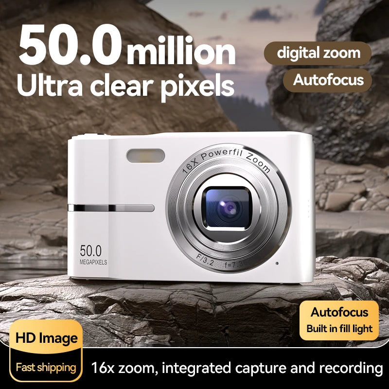 50MP Digital Camera 1080P HD Small Portable  CMOS Student Party Mini