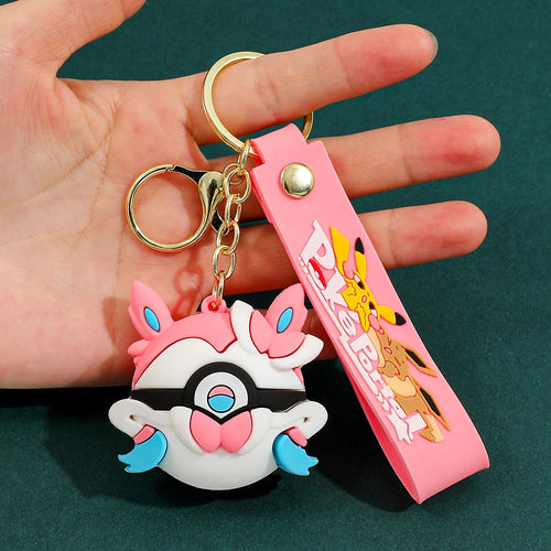 Poké Ball Keychain, Heavy Duty Metal Pokémon Ball Keychain, Anime