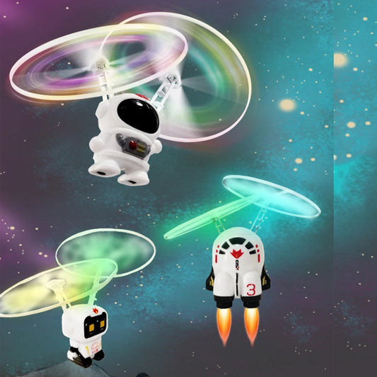 Mini Astronaut Drone Cartoon Spaceman Flying Robot Toys with USB