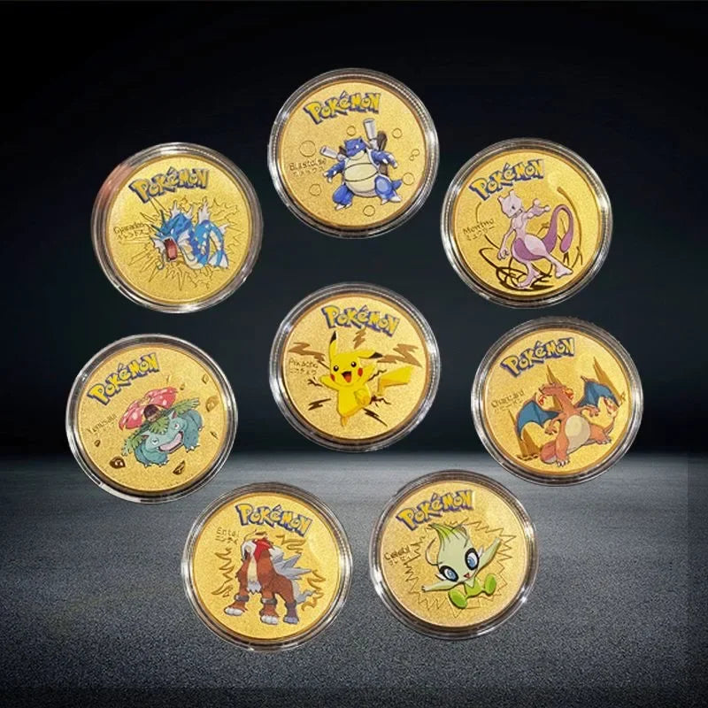 Pokemon commemorative Coin Metal Coins Anime Commemorative Coin