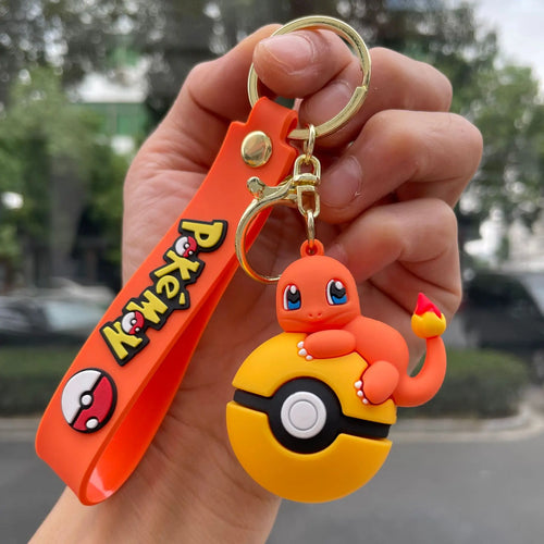 New Pok é mon Pok é Ball Pikachu Keychain, Pok é mon Cute Key Widget,