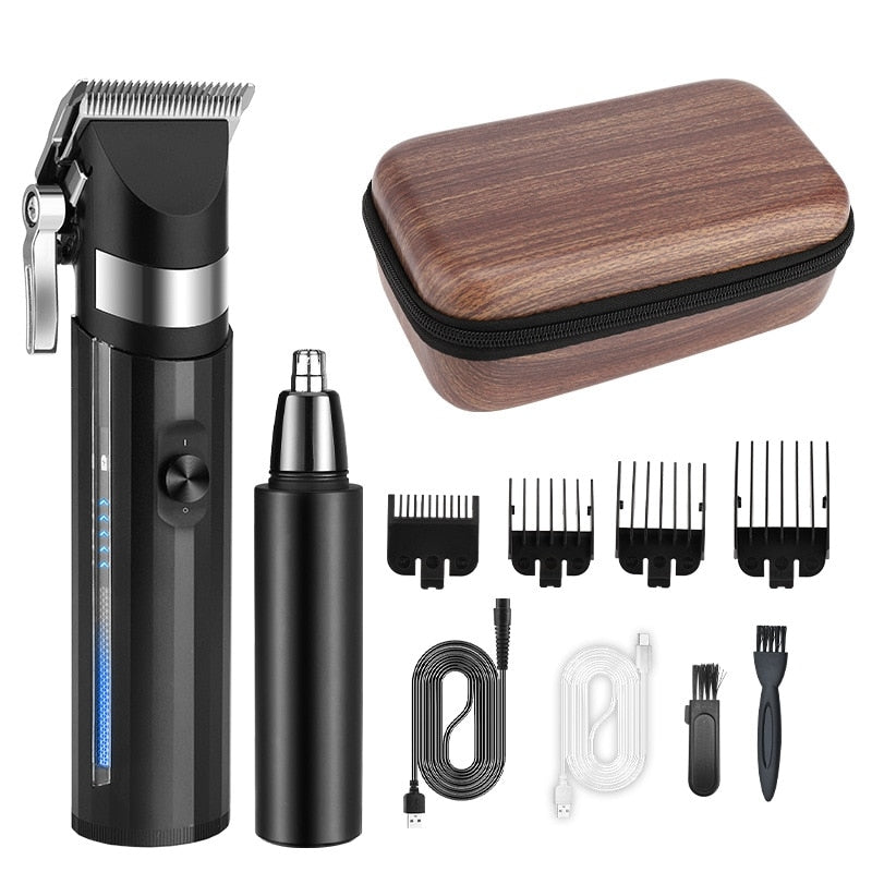 Electric Hair Trimming Kit Hair Clipper+Nose Hair Clipper Professional