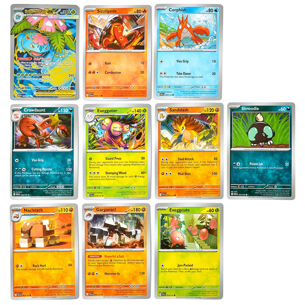 360Pcs English Pokémon TCG: Mega Evolution Phantasmal Flames Booster