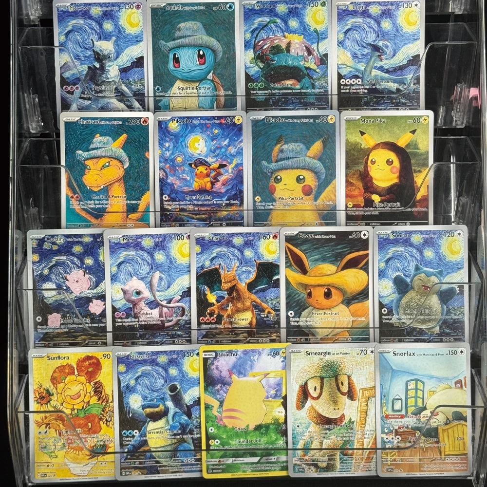 Ptcg 18pcs DIy Cartoon Anime Self-Control Mewtwo Pikachu Charizard